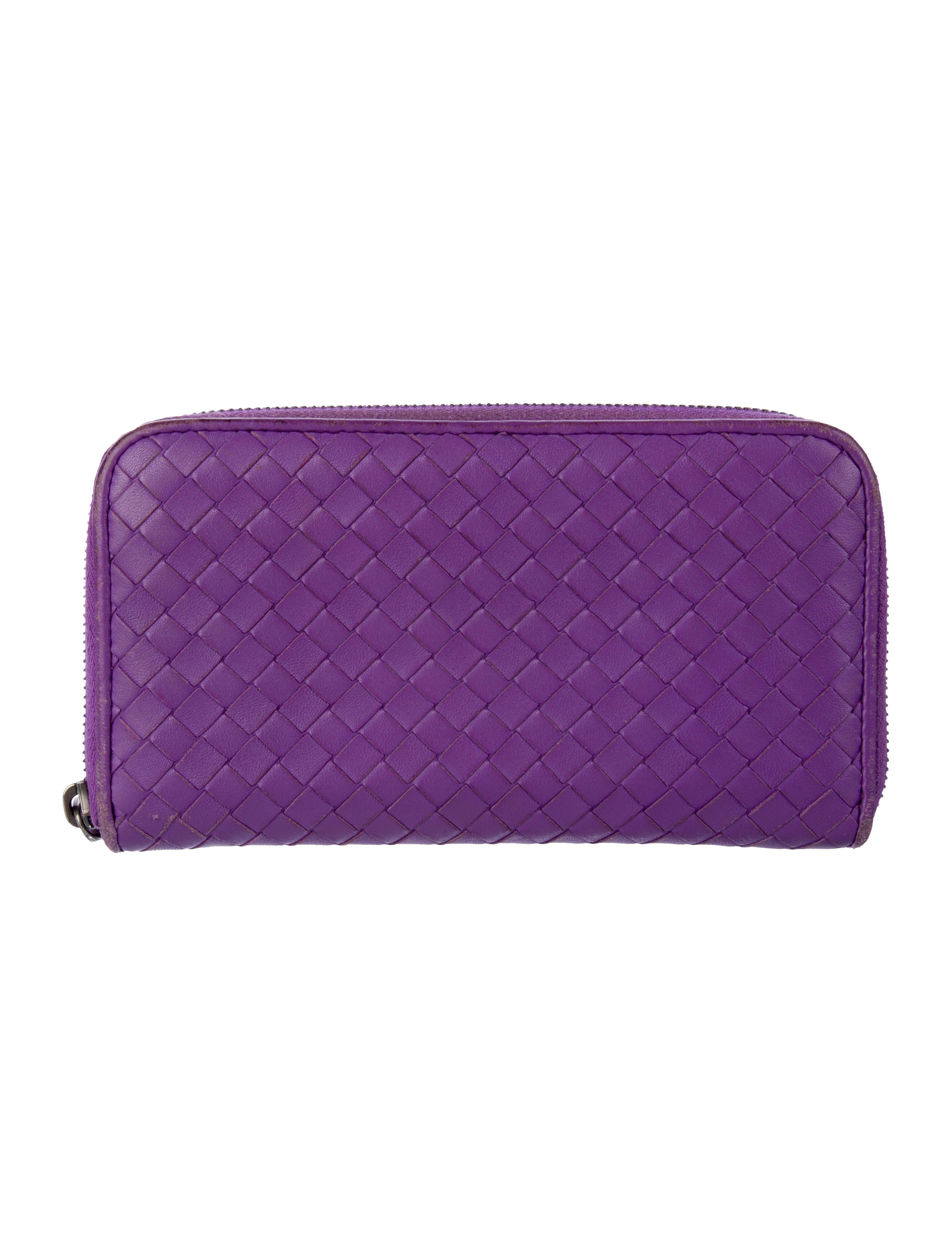 Bottega Veneta Intrecciato Weave Leather Continental Wallet