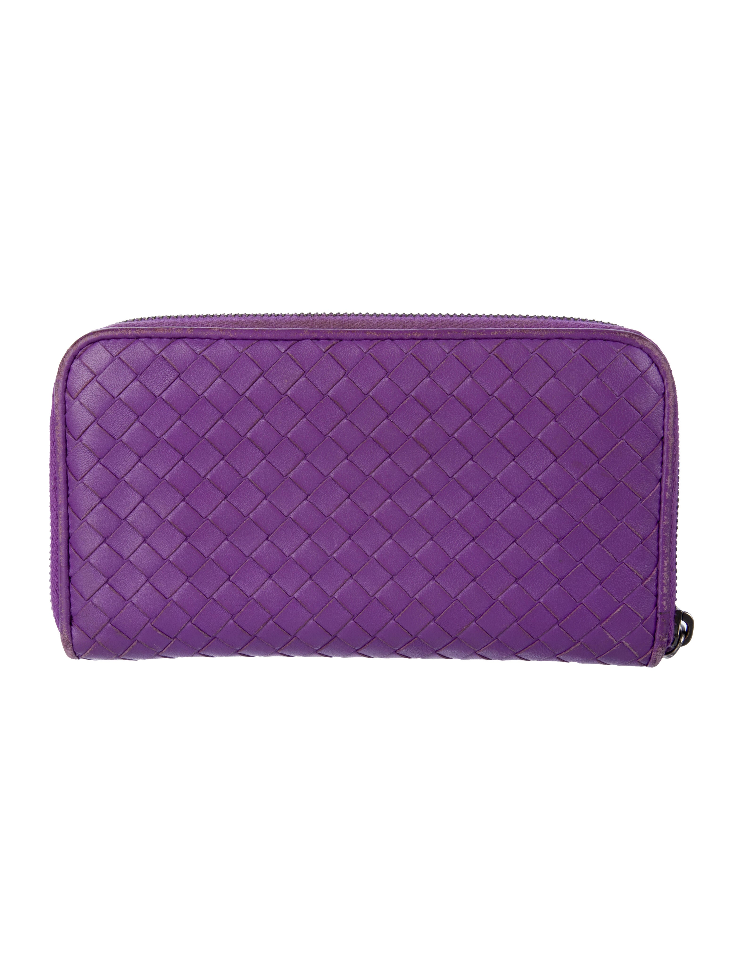 Bottega Veneta Intrecciato Weave Leather Continental Wallet