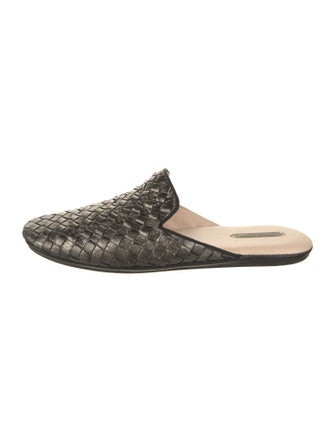 Bottega Veneta Intrecciato Weave Leather Mules