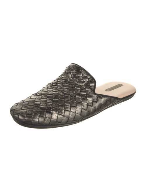Bottega Veneta Intrecciato Weave Leather Mules