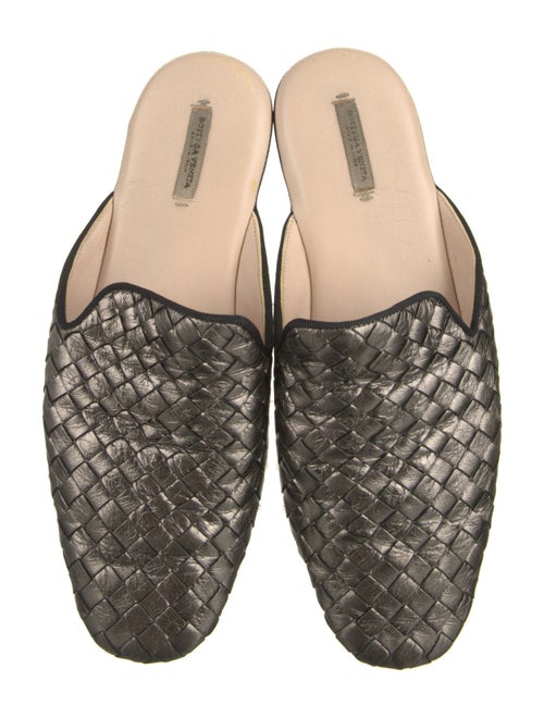 Bottega Veneta Intrecciato Weave Leather Mules