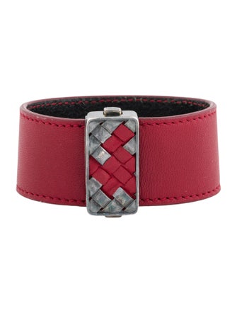 Bottega Veneta Leather Wrap Bracelet