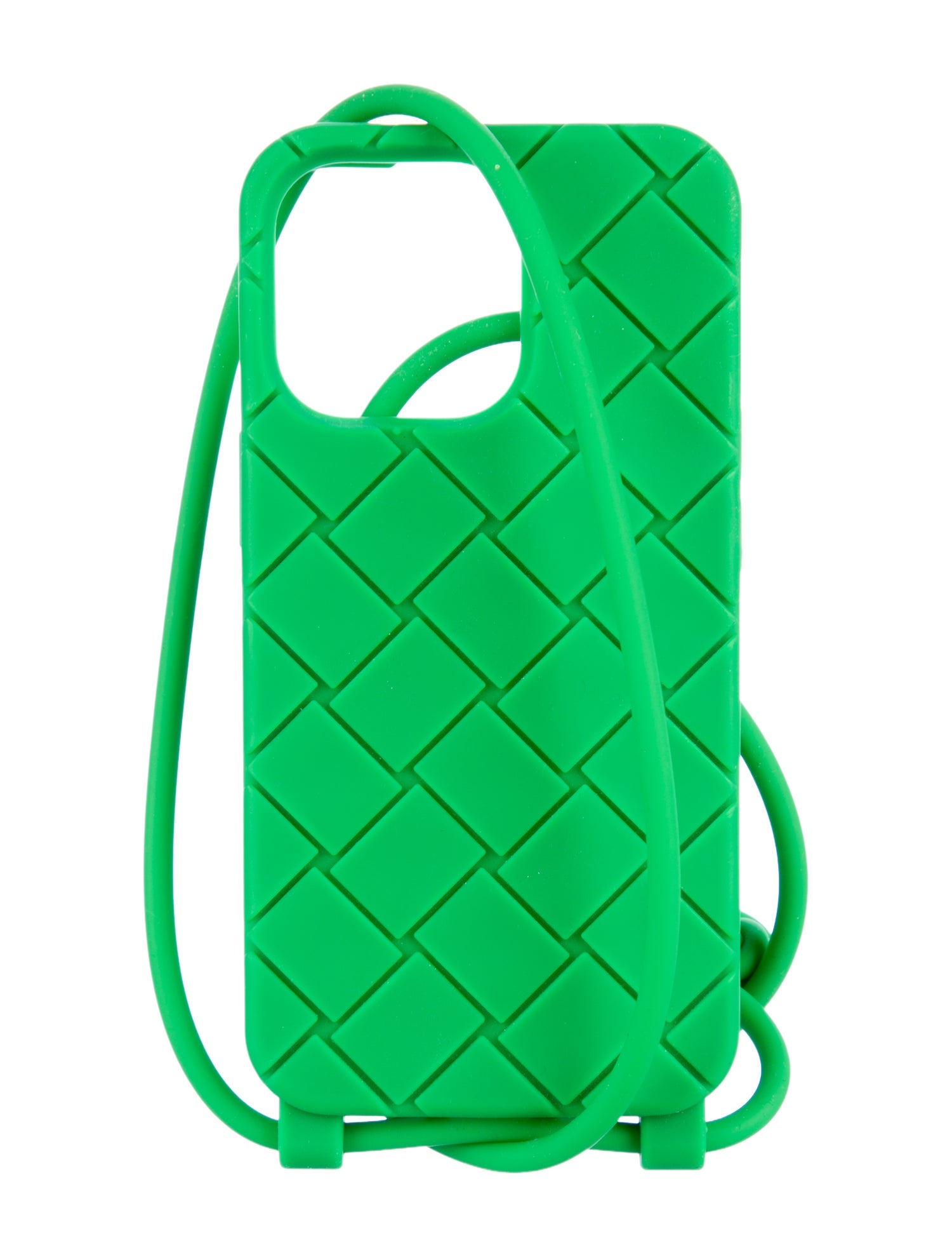 Bottega Veneta Intreccio Rubber Phone Case.
