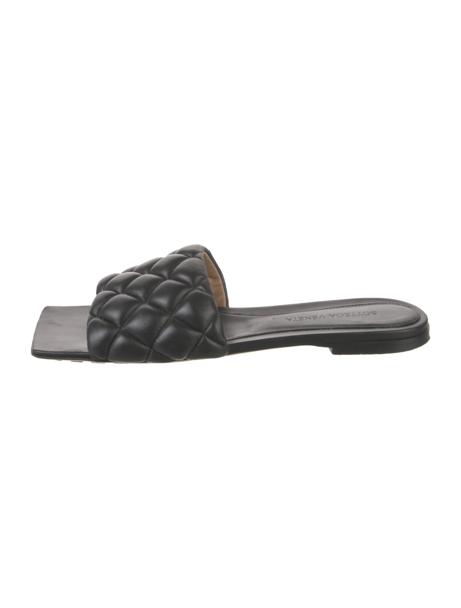 Bottega Veneta Quilted Pattern Leather Slides