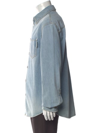 Bottega Veneta Long Sleeve Denim Shirt