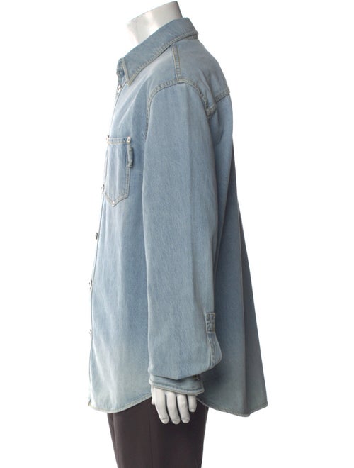 Bottega Veneta Long Sleeve Denim Shirt