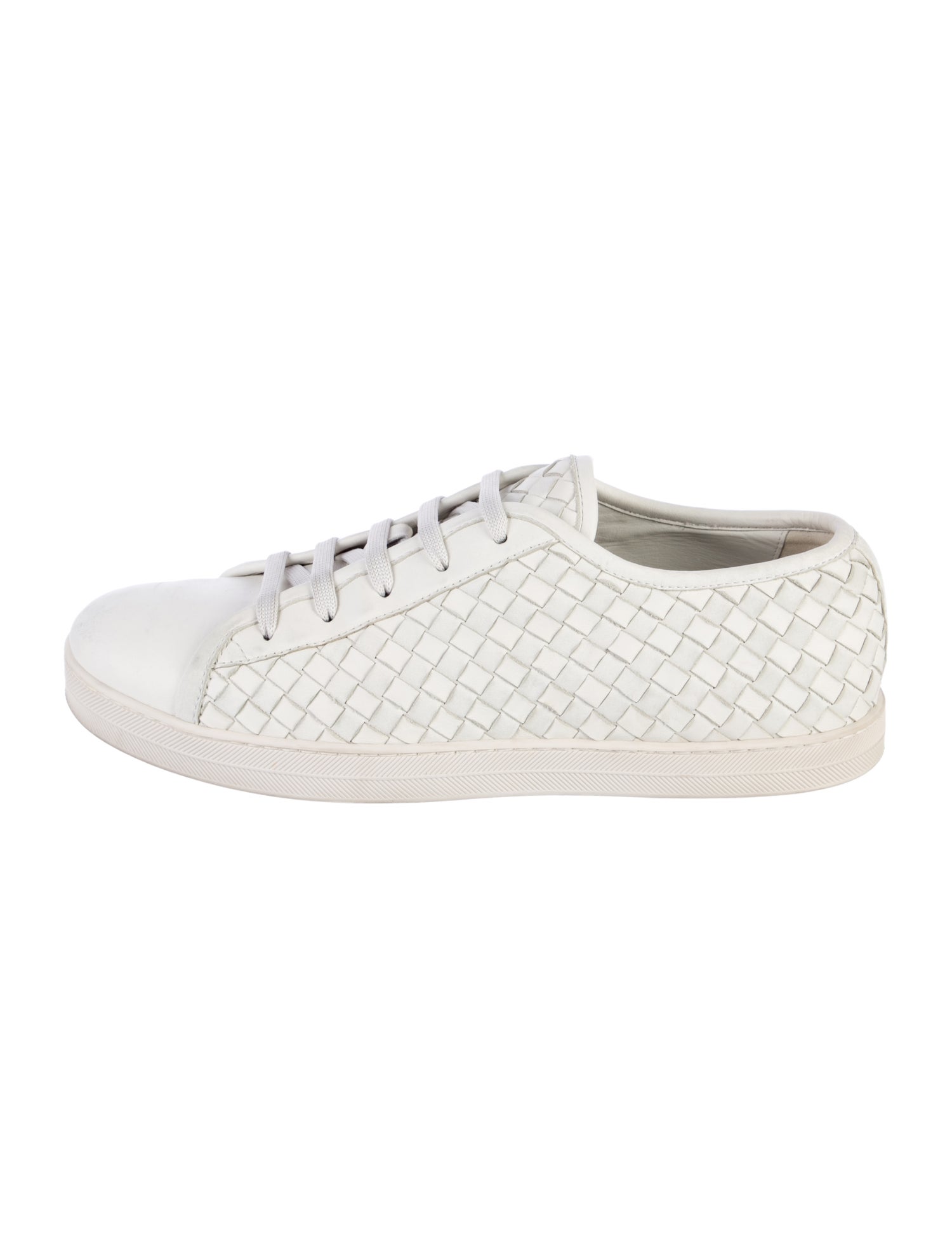 Bottega Veneta Intrecciato Weave Leather Sneakers