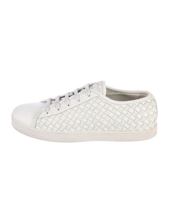 Bottega Veneta Intrecciato Weave Leather Sneakers