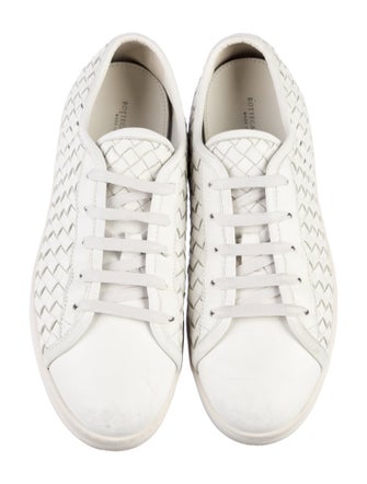 Bottega Veneta Intrecciato Weave Leather Sneakers