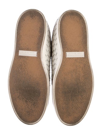 Bottega Veneta Intrecciato Weave Leather Sneakers