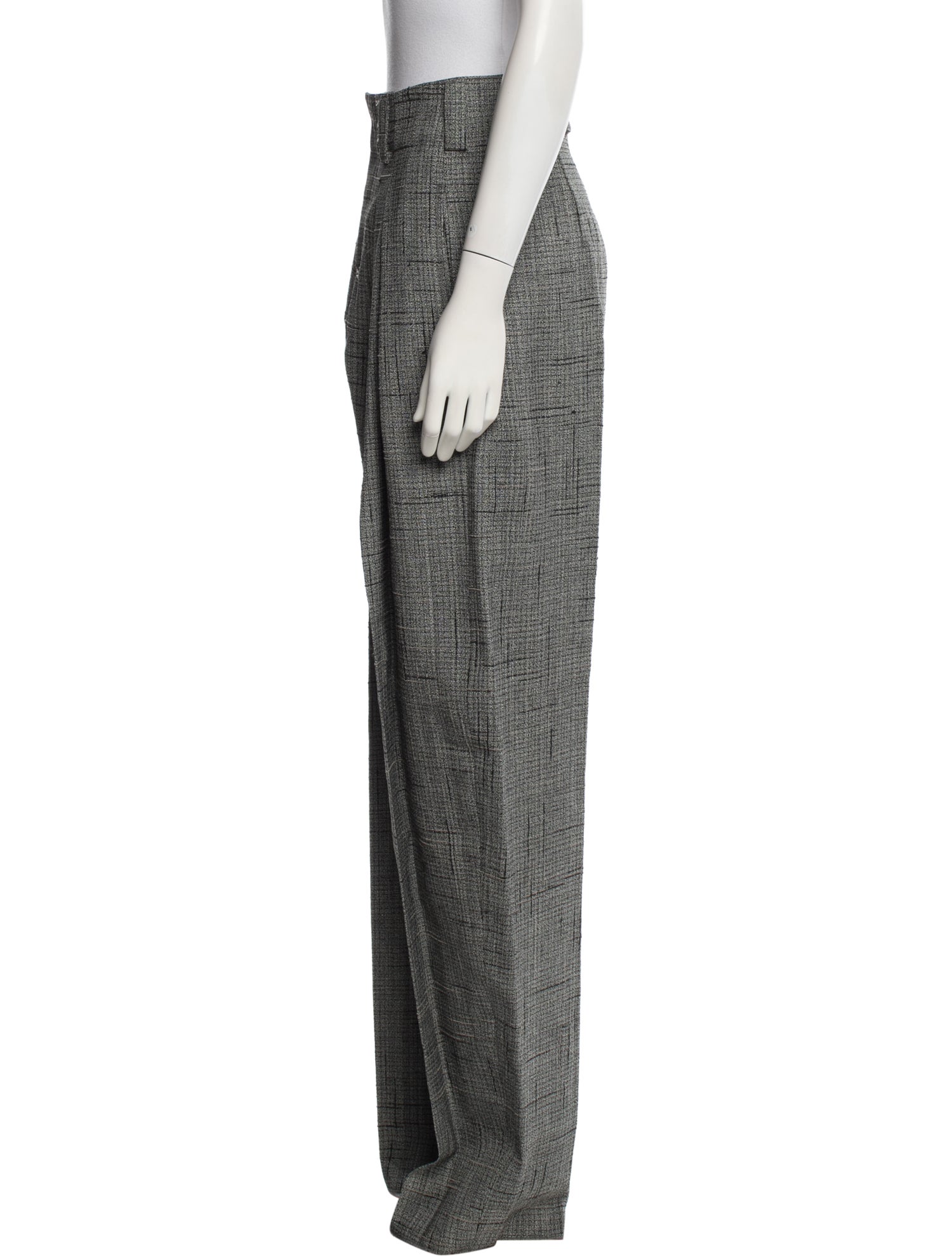 Bottega Veneta Tweed Pattern Straight Leg Pants w/ Tags