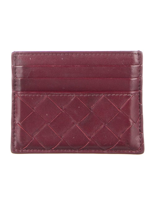 Bottega Veneta Intrecciato Weave Leather Card Holder