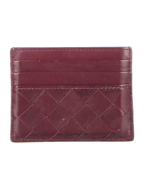 Bottega Veneta Intrecciato Weave Leather Card Holder