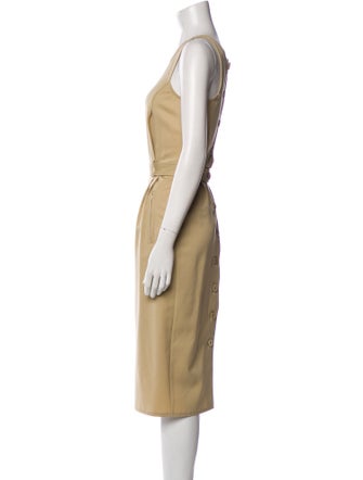 Bottega Veneta Scoop Neck Midi Length Dress