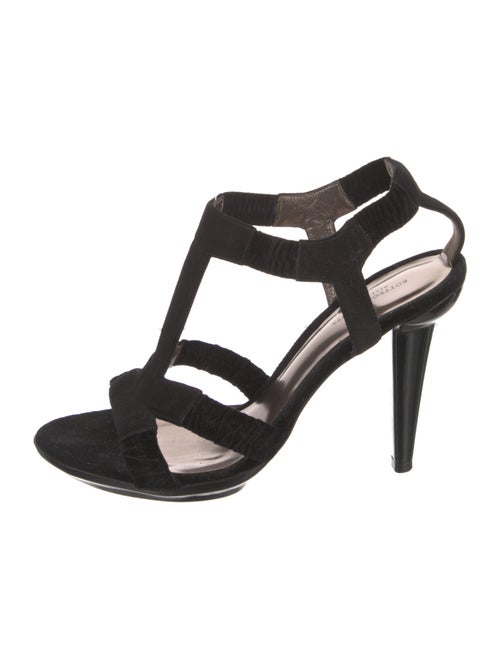 Bottega Veneta Suede T-Strap Sandals