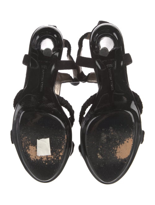 Bottega Veneta Suede T-Strap Sandals