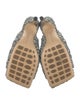 Bottega Veneta Tweed Tweed Pattern Slingback Sandals