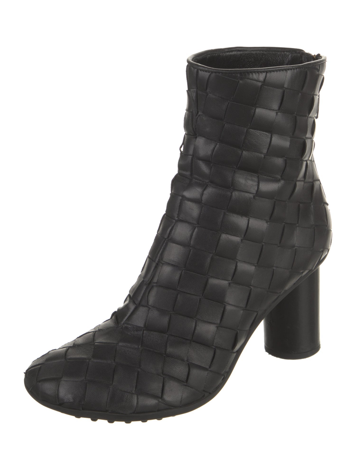Bottega Veneta Intrecciato Weave Leather Boots