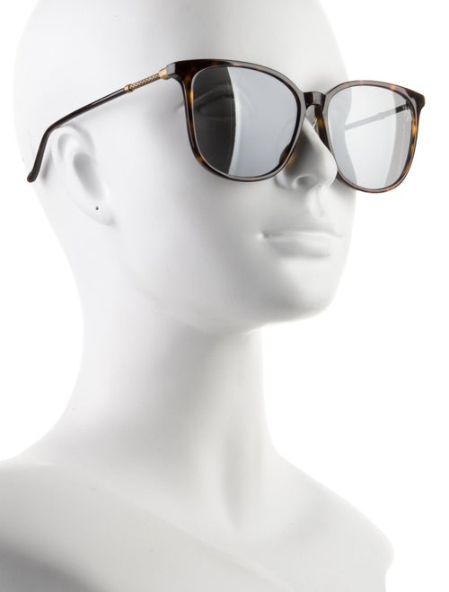 Bottega Veneta Intrecciato Weave Oversize Sunglasses