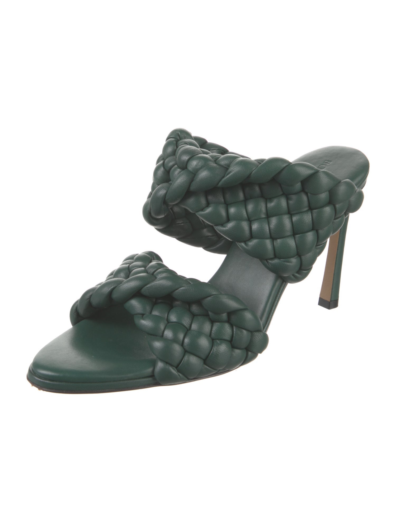 Bottega Veneta Intrecciato Weave Leather Slides