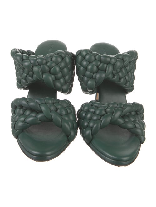 Bottega Veneta Intrecciato Weave Leather Slides