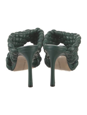 Bottega Veneta Intrecciato Weave Leather Slides