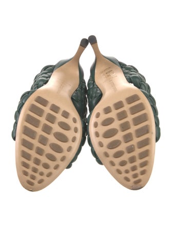 Bottega Veneta Intrecciato Weave Leather Slides