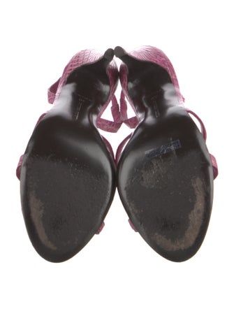 Bottega Veneta Crocodile Slingback Sandals