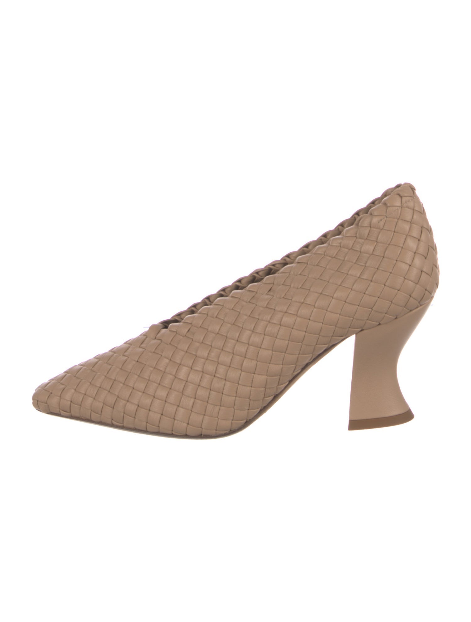Bottega Veneta Intrecciato Weave Leather Pumps