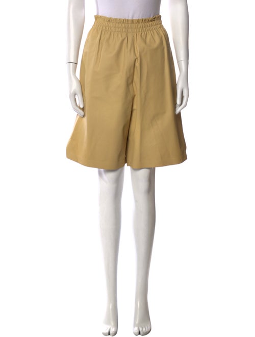 Bottega Veneta Leather Knee-Length Shorts