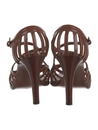 Bottega Veneta Intrecciato Weave Leather Slingback Sandals