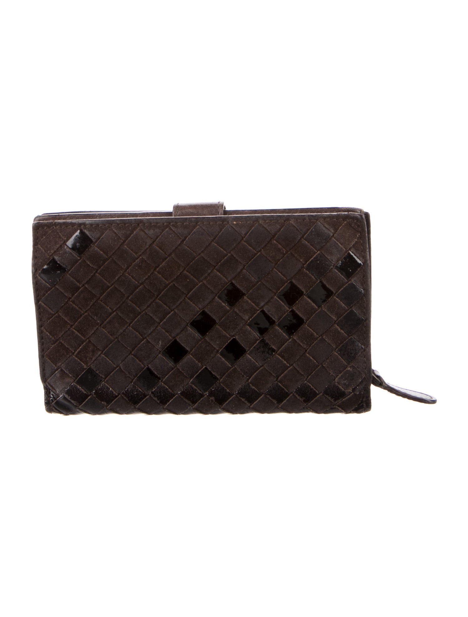 Bottega Veneta Intrecciato Weave Leather French Purse