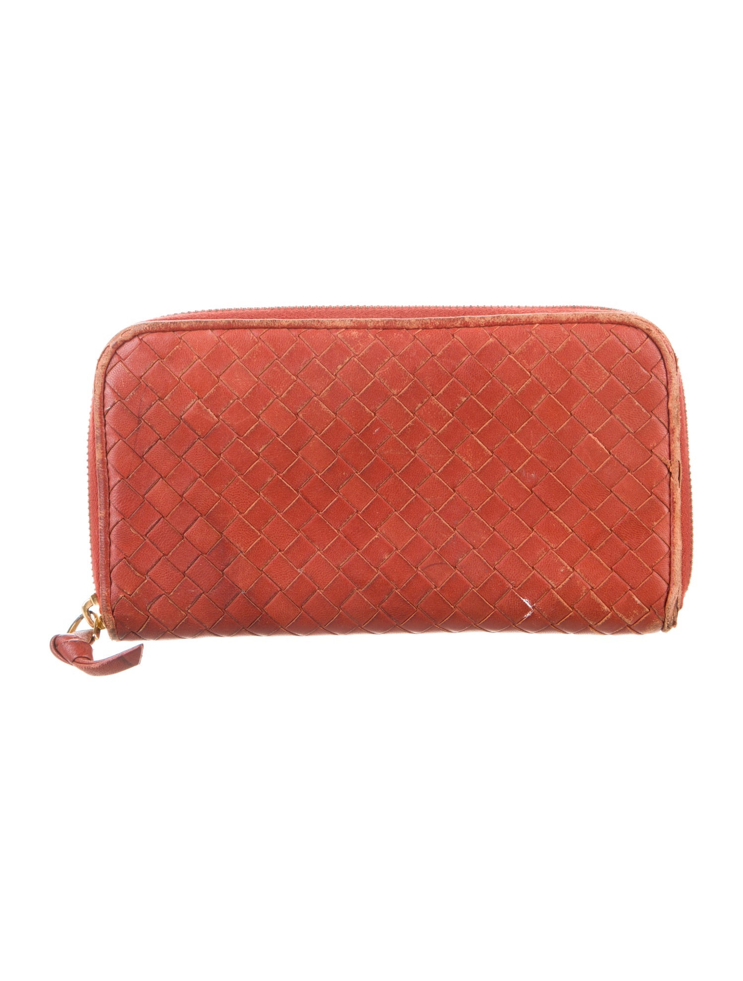 Bottega Veneta Vintage Intrecciato Continental Continental Wallet