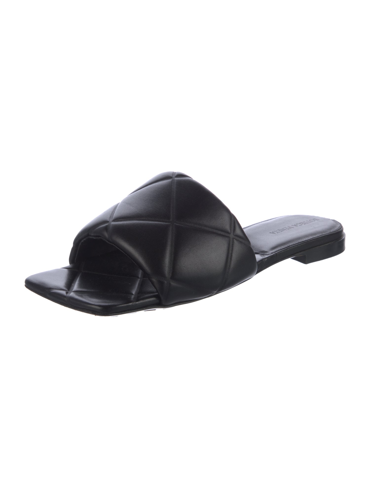 Bottega Veneta Intrecciato Weave Leather Slides