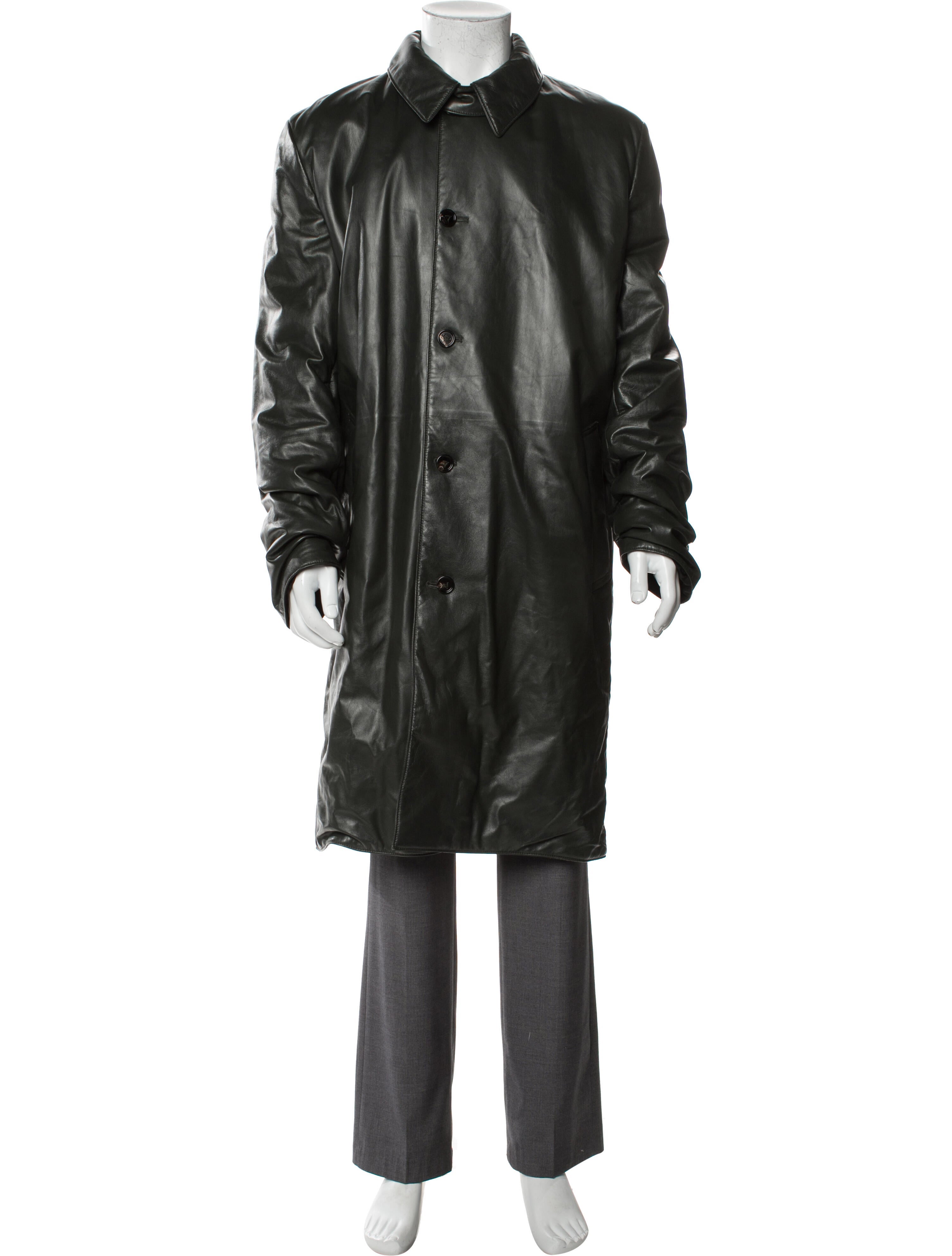 Bottega Veneta Lamb Leather Trench Coat