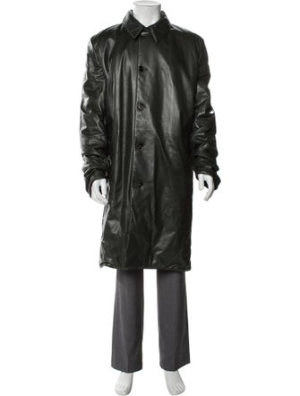 Bottega Veneta Lamb Leather Trench Coat