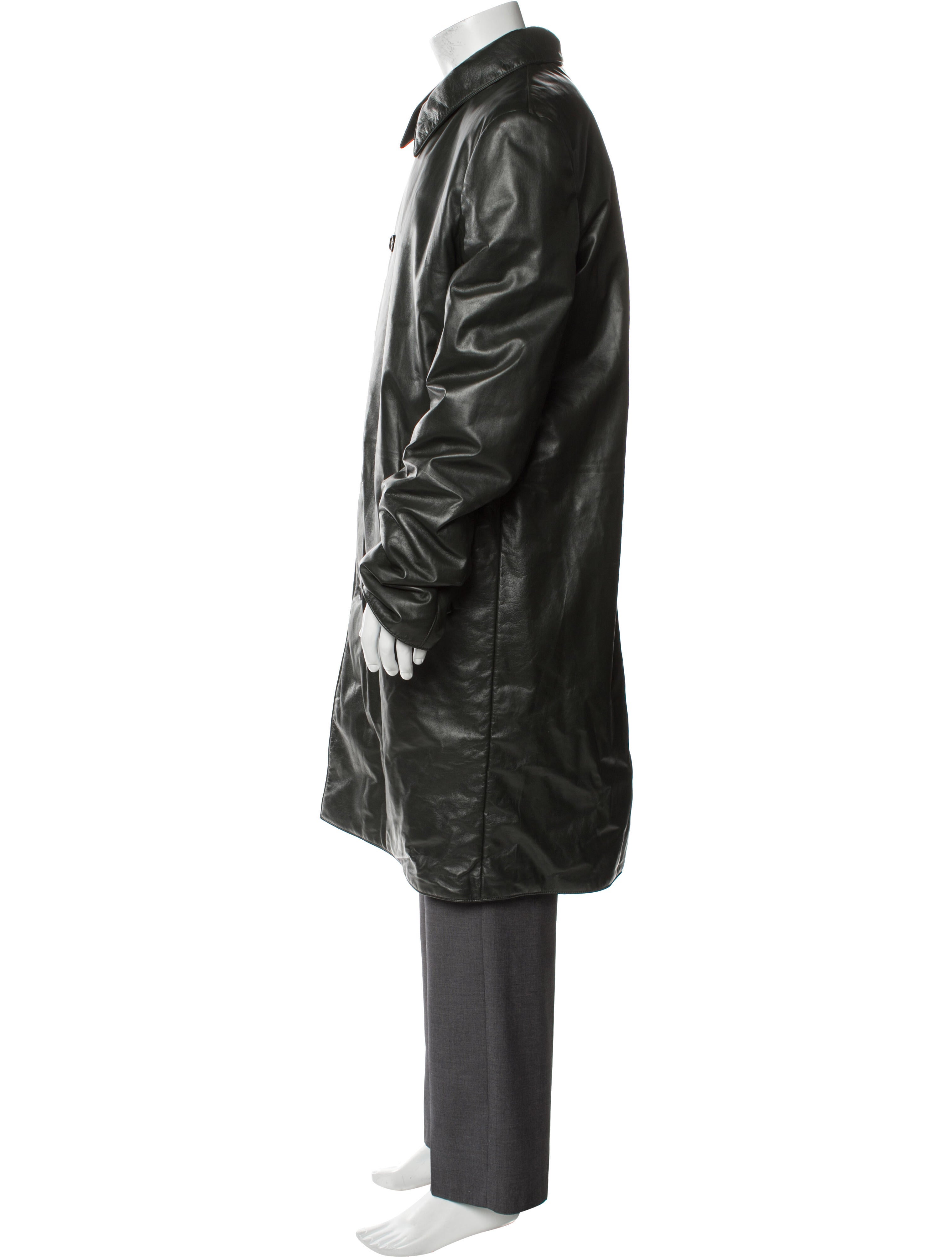Bottega Veneta Lamb Leather Trench Coat
