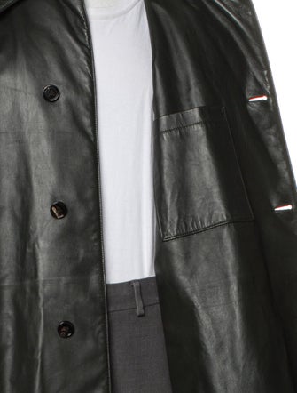 Bottega Veneta Lamb Leather Trench Coat