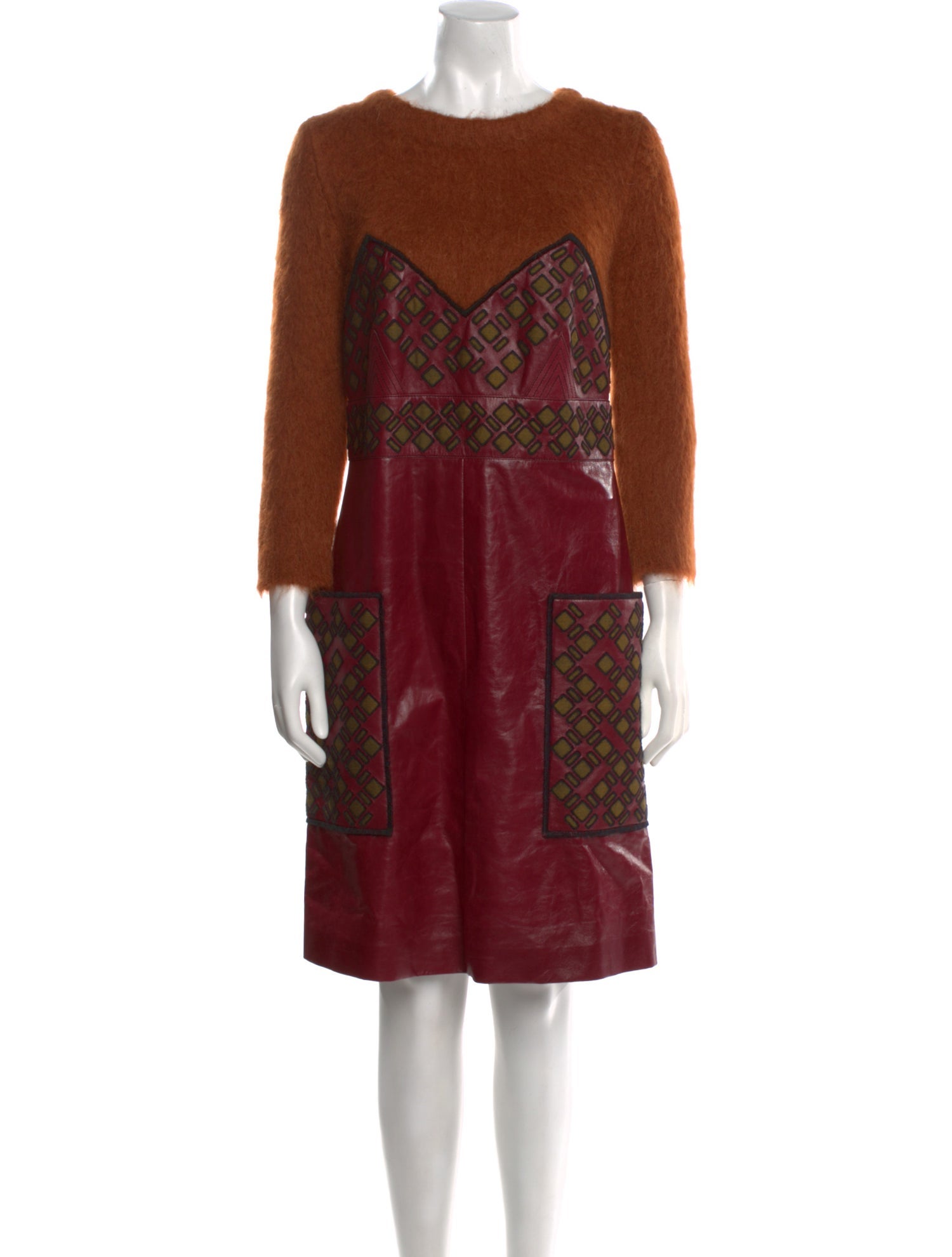 Bottega Veneta Printed Knee-Length Dress