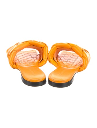Bottega Veneta Intrecciato Weave Leather Slides