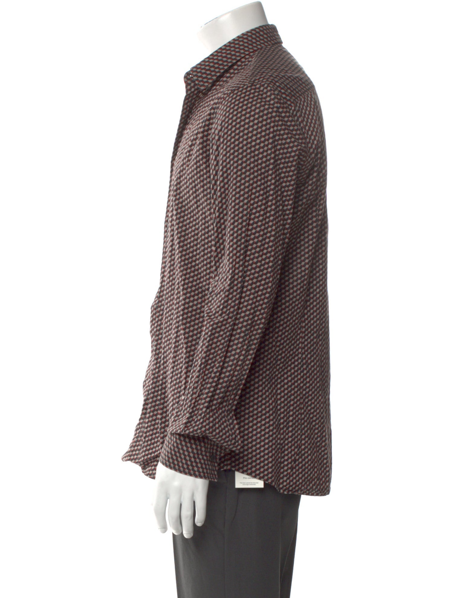 Bottega Veneta Printed Long Sleeve Dress Shirt