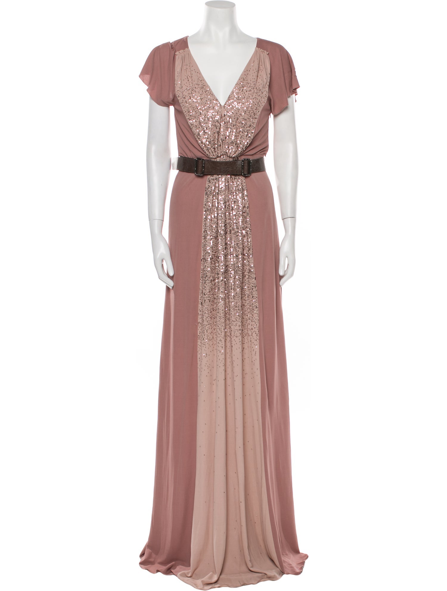 Bottega Veneta V-Neck Long Dress w/ Tags