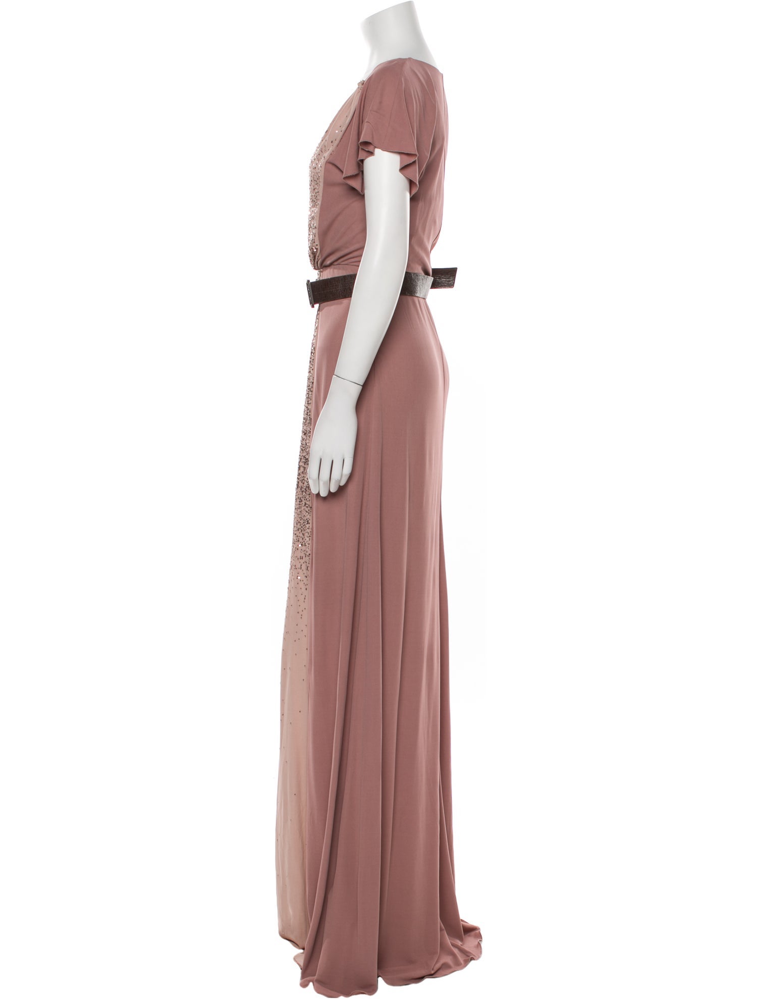 Bottega Veneta V-Neck Long Dress w/ Tags
