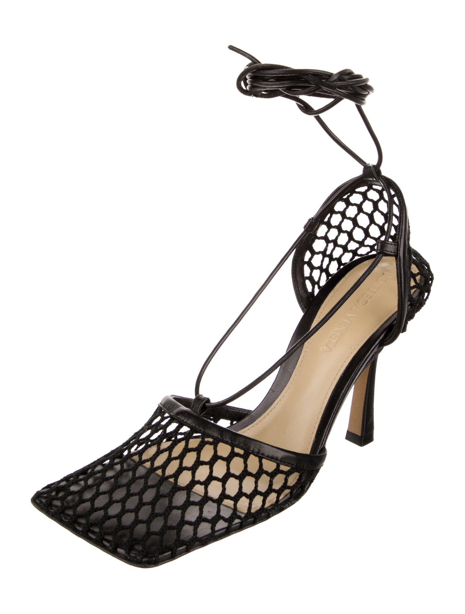 Bottega Veneta Leather Leather Trim Embellishment Sandals