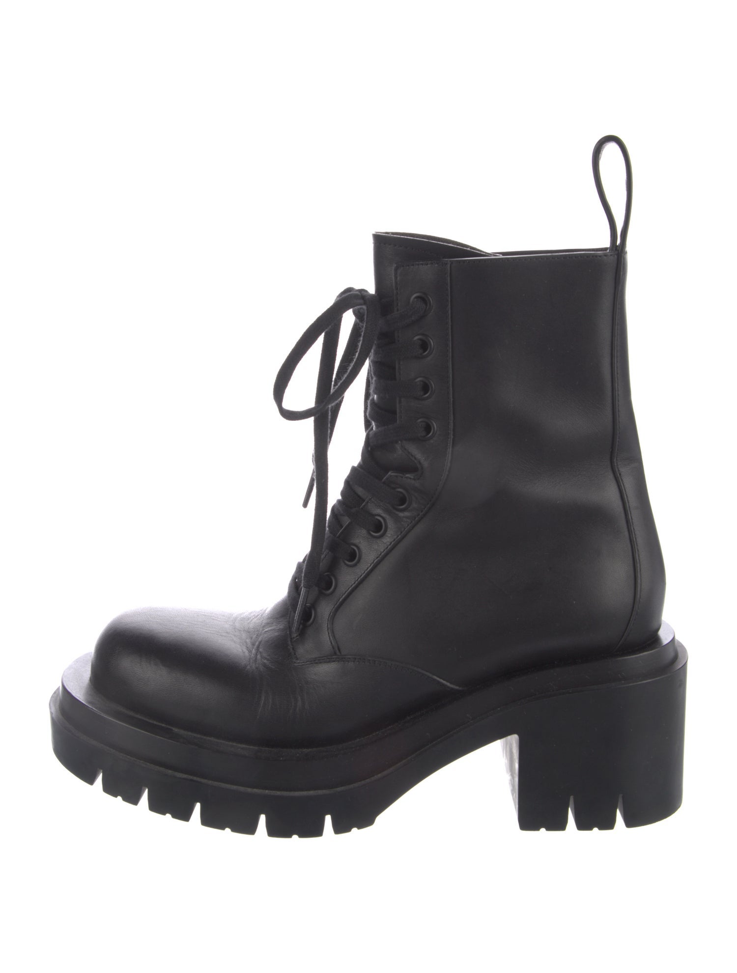 Bottega Veneta Leather Combat Boots