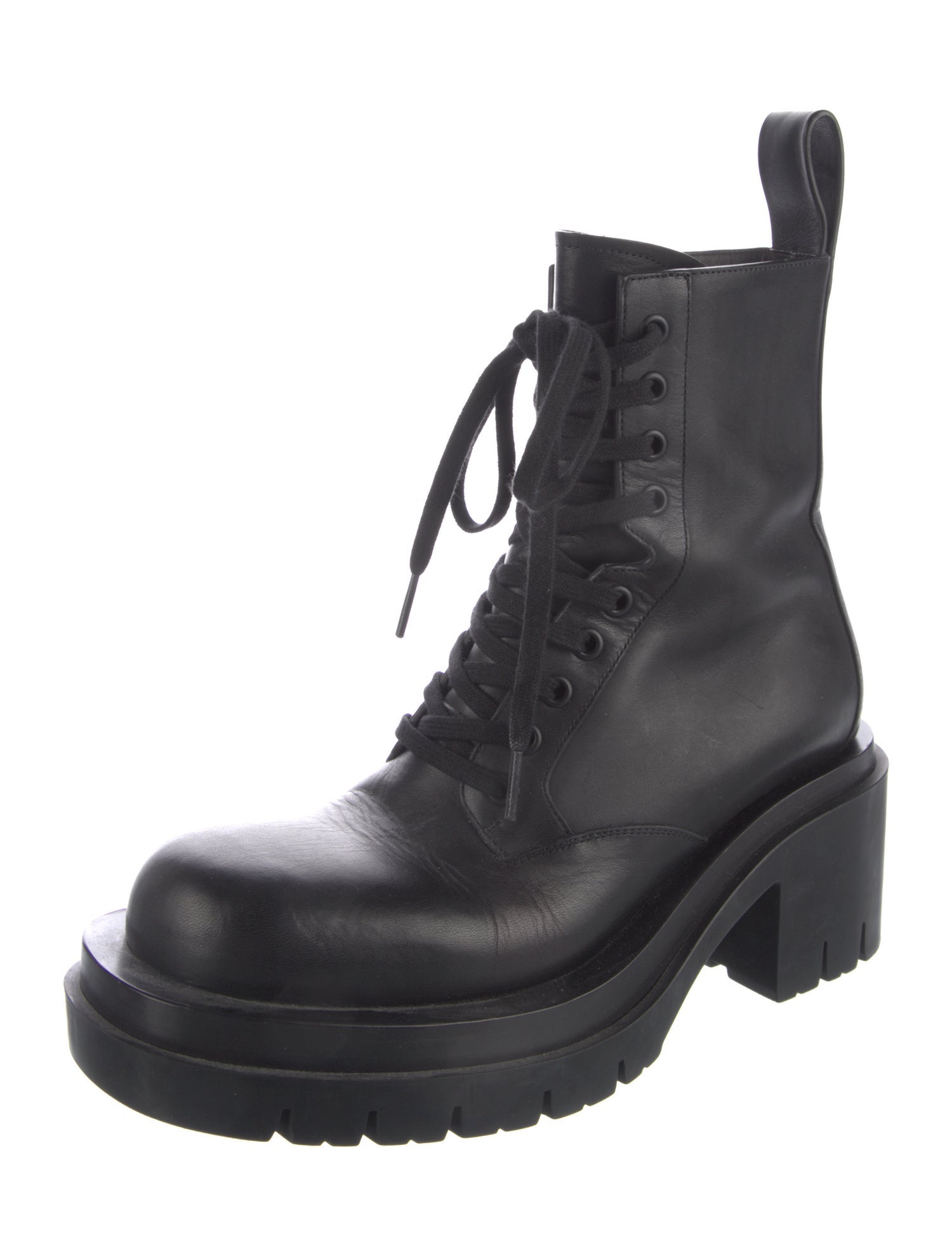 Bottega Veneta Leather Combat Boots