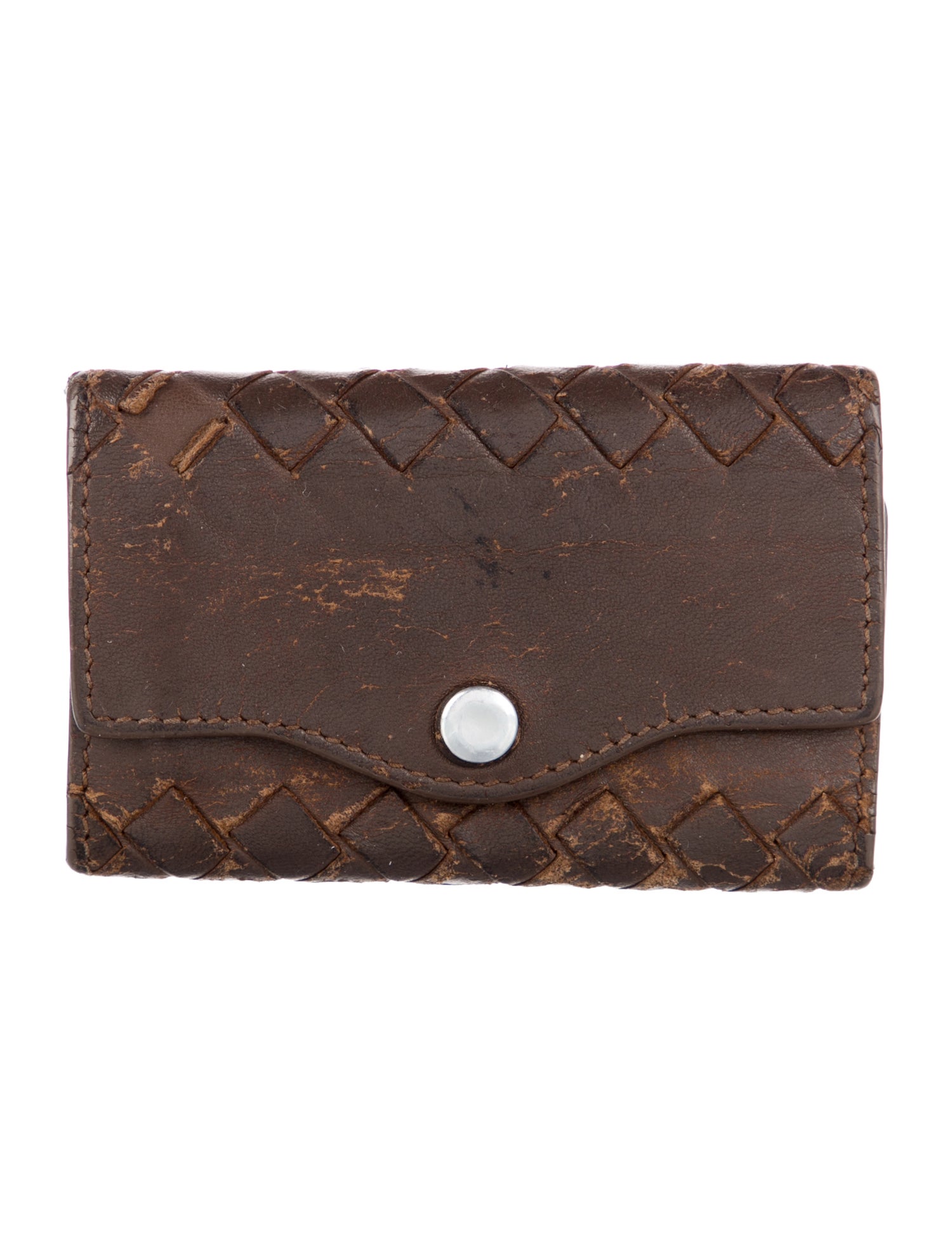 Bottega Veneta Vintage Intrecciato Key Wallet