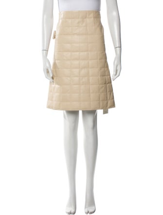 Bottega Veneta Leather Knee-Length Skirt