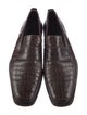 Bottega Veneta Intrecciato Weave Crocodile Dress Loafers