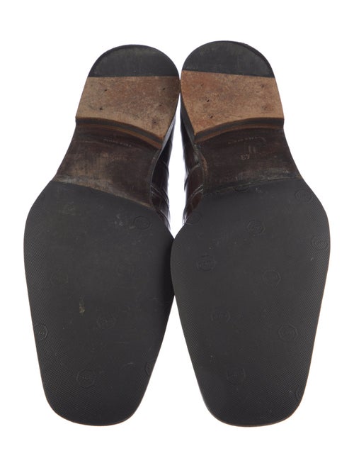 Bottega Veneta Intrecciato Weave Crocodile Dress Loafers